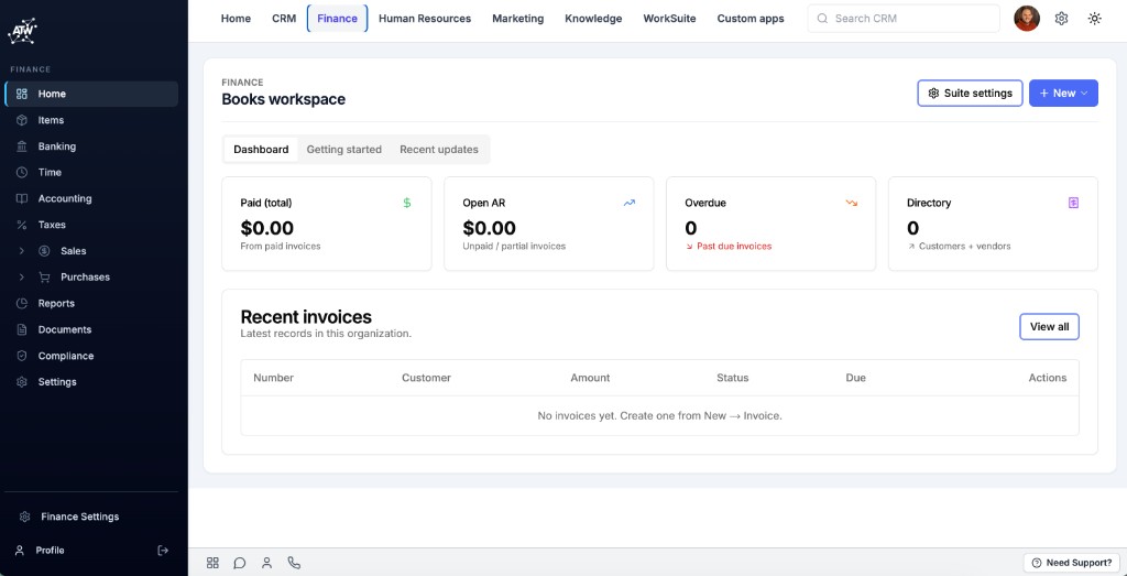 Finance — product preview